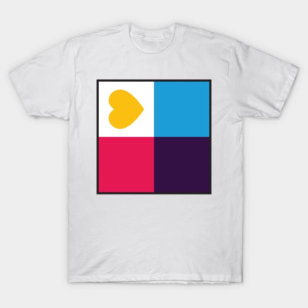 Poly Pride Flag - Minimalist T-Shirt by LaLunaWinters